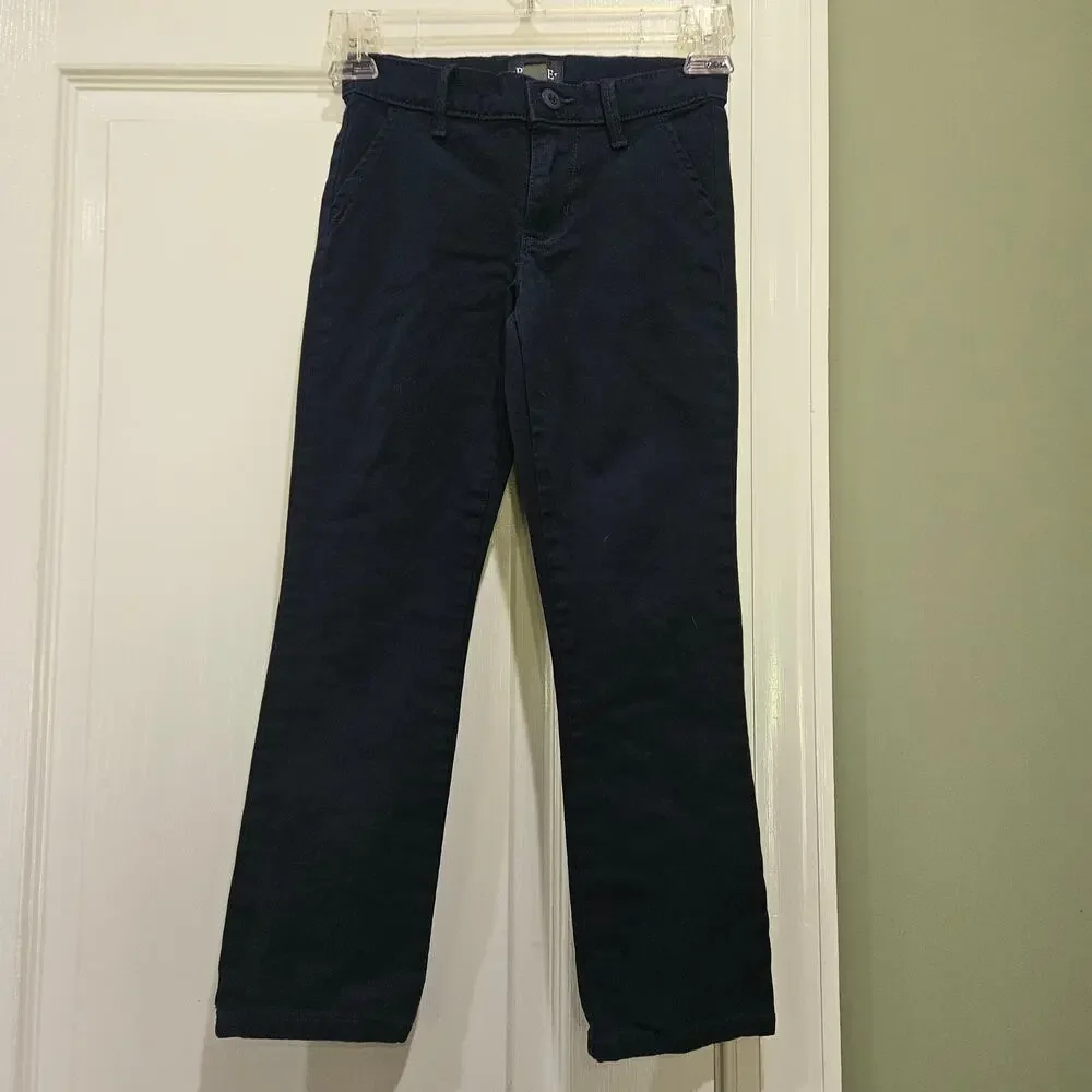 Children’s Place Girl's Size 6 School Uniform Navy‎ Stretch Skinny Chino Pants